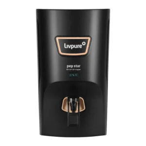 LIVPURE LIV-PEP-STAR-COPPER 7 L RO + UV + UF + Minerals + Copper Water Purifier (Black)